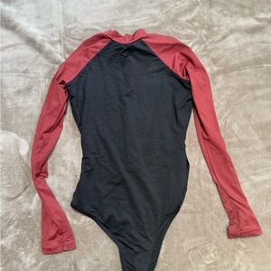 WOMENS BILLABONG SWIM BODYSUIT IN BLACK PEBBLE
